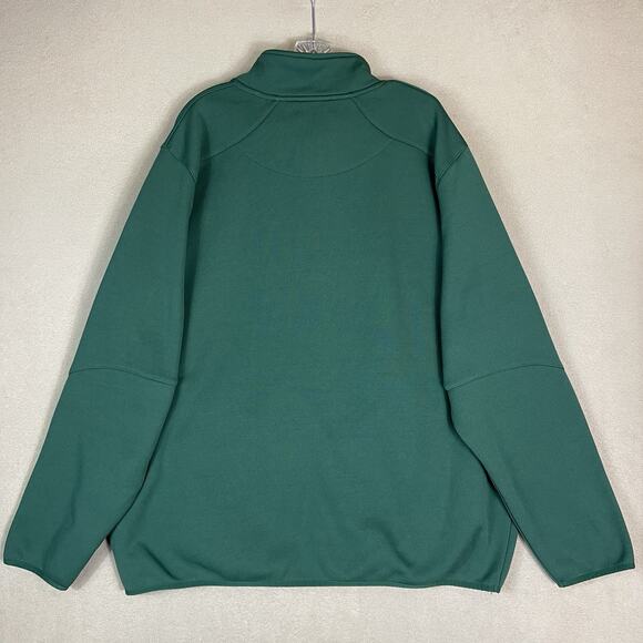 NFK Sweater Mens XXL Green 1/4 Zip Green Bay Packers Embroidered Logo Sweatshirt - Picture 12 of 13